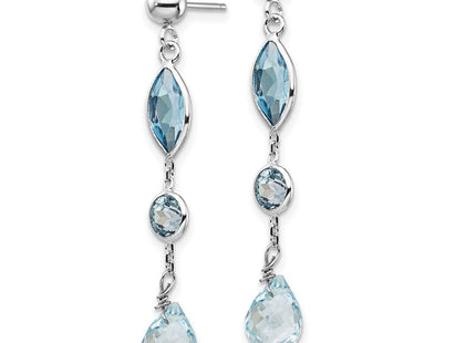 14k White Gold Earrings Style YE1372 - Classique Jewelry Inc.