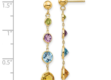 14k Yellow Gold Earrings Style YE1376 - Classique Jewelry Inc.
