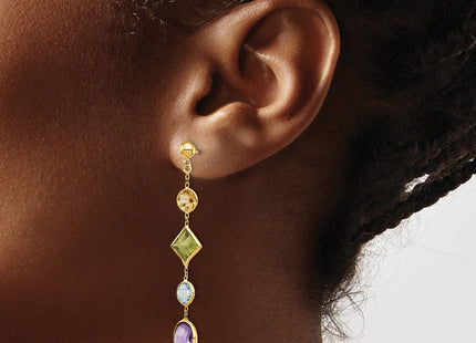 14k Yellow Gold Earrings Style YE1383 - Classique Jewelry Inc.