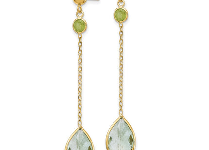 14k Yellow Gold Earrings Style YE1393 - Classique Jewelry Inc.