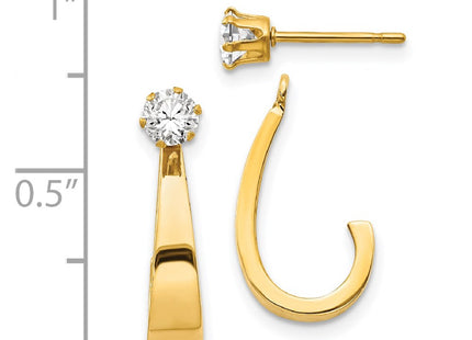 14k Yellow Gold Earrings Style YE1482 - Classique Jewelry Inc.