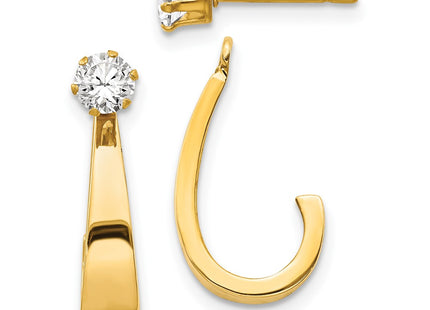 14k Yellow Gold Earrings Style YE1482 - Classique Jewelry Inc.