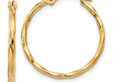 14K gold hoop earrings