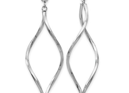 14k White Gold Earrings Style YE1514 - Classique Jewelry Inc.