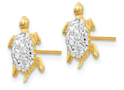14k Yellow Gold Earrings Style YE1543 - Classique Jewelry Inc.
