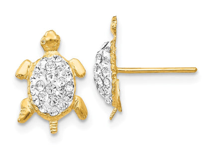 14k Yellow Gold Earrings Style YE1543 - Classique Jewelry Inc.