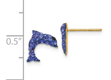 14k Yellow Gold Earrings Style YE1605 - Classique Jewelry Inc.