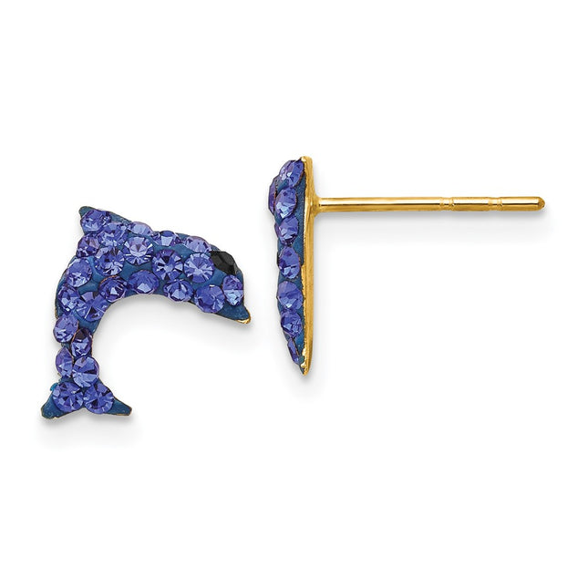14k Yellow Gold Earrings Style YE1605 - Classique Jewelry Inc.