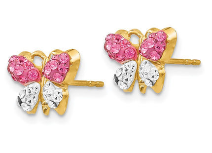 14k Yellow Gold Earrings Style YE1607 - Classique Jewelry Inc.