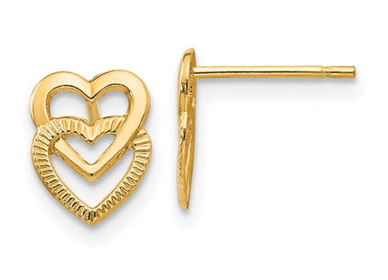 14k Yellow Gold Earrings Style YE1649 - Classique Jewelry Inc.