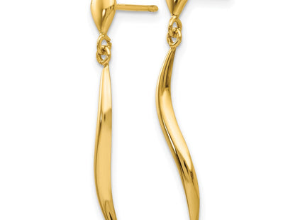 14k Yellow Gold Earrings Style YE1686 - Classique Jewelry Inc.