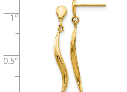 14k Yellow Gold Earrings Style YE1686 - Classique Jewelry Inc.