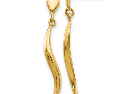 14k Yellow Gold Earrings Style YE1686 - Classique Jewelry Inc.