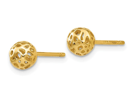 14k Yellow Gold Earrings Style YE1687 - Classique Jewelry Inc.