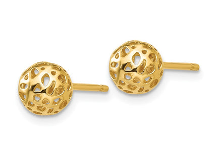14k Yellow Gold Earrings Style YE1688 - Classique Jewelry Inc.