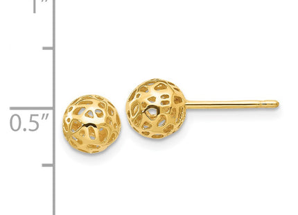 14k Yellow Gold Earrings Style YE1688 - Classique Jewelry Inc.