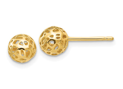 14k Yellow Gold Earrings Style YE1688 - Classique Jewelry Inc.