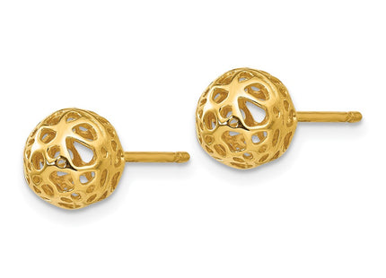 14k Yellow Gold Earrings Style YE1689 - Classique Jewelry Inc.