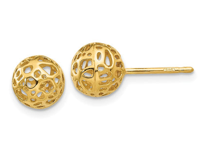 14k Yellow Gold Earrings Style YE1689 - Classique Jewelry Inc.