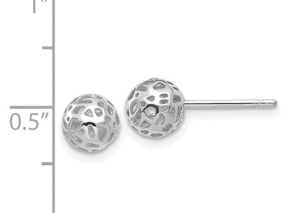 14k White Gold Earrings Style YE1692 - Classique Jewelry Inc.