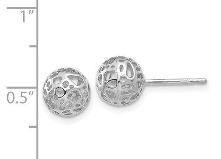 14k White Gold Earrings Style YE1693 - Classique Jewelry Inc.