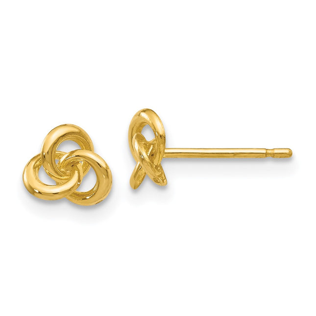 14k Yellow Gold Earrings Style YE1707 - Classique Jewelry Inc.