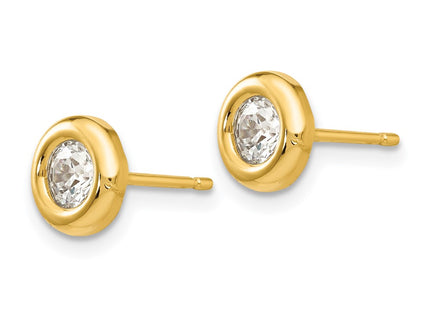 14k Yellow Gold Earrings Style YE172 - Classique Jewelry Inc.