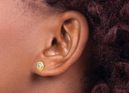 14k Yellow Gold Earrings Style YE172 - Classique Jewelry Inc.