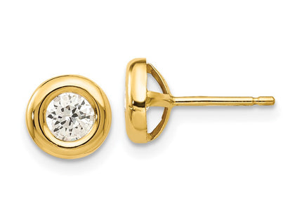 14k Yellow Gold Earrings Style YE172 - Classique Jewelry Inc.