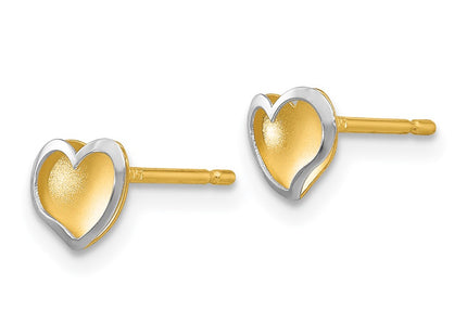 14k Two-tone Earrings Style YE1733 - Classique Jewelry Inc.