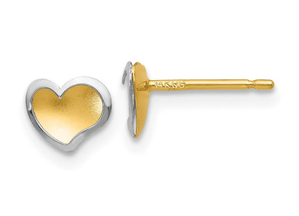 14k Two-tone Earrings Style YE1733 - Classique Jewelry Inc.