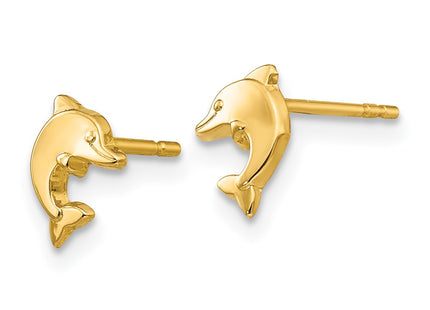 14K gold earrings, alternate view