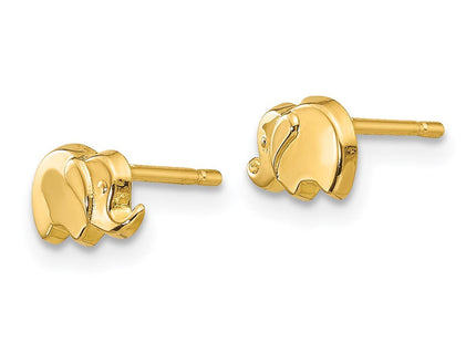 14K gold flower earrings, alternate view