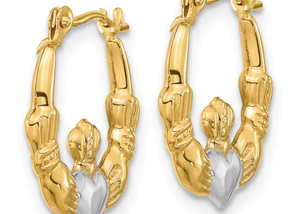 14k Yellow & Rhodium Jewelry Style YE1788 - Classique Jewelry Inc.