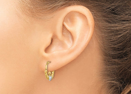 14k Yellow & Rhodium Jewelry Style YE1788 - Classique Jewelry Inc.