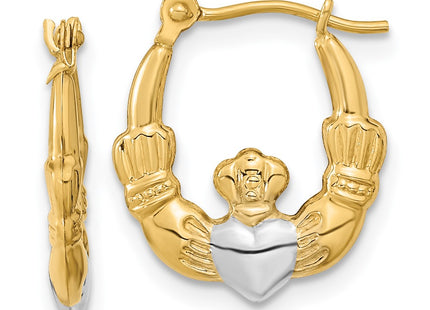 14k Yellow & Rhodium Jewelry Style YE1788 - Classique Jewelry Inc.