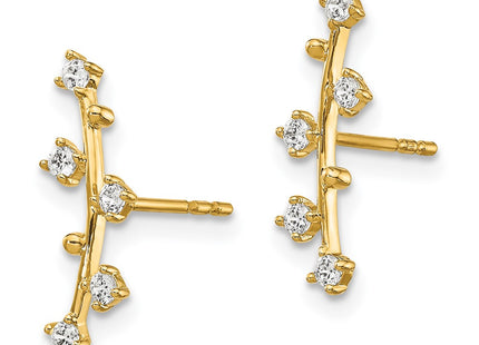 14k Yellow Gold Earrings Style YE1815 - Classique Jewelry Inc.