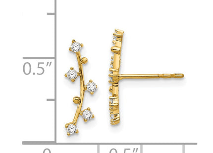 14k Yellow Gold Earrings Style YE1815 - Classique Jewelry Inc.