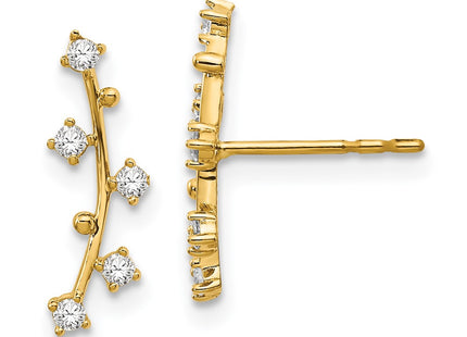 14k Yellow Gold Earrings Style YE1815 - Classique Jewelry Inc.