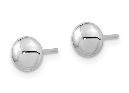 14K white gold earrings, alternate view