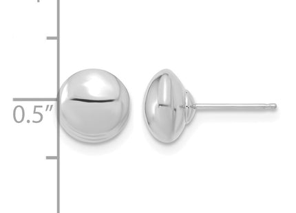 14K white gold earrings, further view
