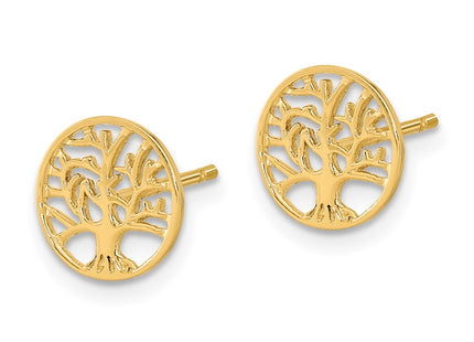 14k Yellow Gold Earrings Style YE1829 - Classique Jewelry Inc.