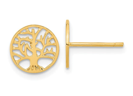 14k Yellow Gold Earrings Style YE1829 - Classique Jewelry Inc.