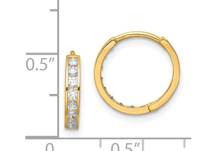 14k Yellow Gold Earrings Style YE1841 - Classique Jewelry Inc.