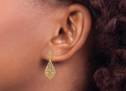 14k Yellow Gold Earrings Style YE1861 - Classique Jewelry Inc.