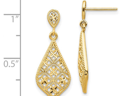 14k Yellow Gold Earrings Style YE1861 - Classique Jewelry Inc.