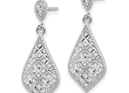 14k White Gold Earrings Style YE1861W - Classique Jewelry Inc.