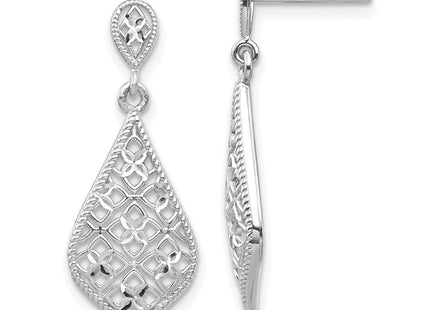 14k White Gold Earrings Style YE1861W - Classique Jewelry Inc.