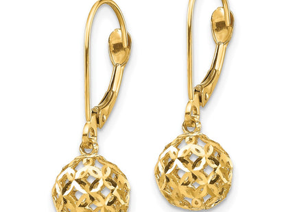 14k Yellow Gold Earrings Style YE1871 - Classique Jewelry Inc.