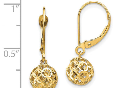 14k Yellow Gold Earrings Style YE1871 - Classique Jewelry Inc.